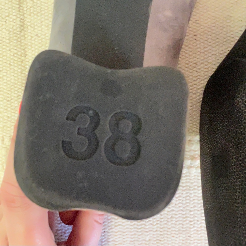 Camper Kara Grey and Cream Block Heel Pump Shoes - Picture 4 of 10